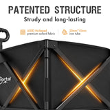 Portal Collapsible Wagon with Brakes, Heavy Duty Utility Cart with All-Terrain Wheels, Portable Folding Wagons for Camping, Beach, Garden, Shopping, and Groceries
