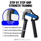 GD IRON GRIP 70(P) Adjustable Hand Grip Strengthener, 44~154lbs Grip Strength Trainer Premium Forearm Strengthener Hand Gripper for Grip Strength GD