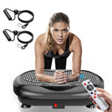 Natini Vibration Plate Exercise Machine - Whole Body Workout Vibration Platform Lymphatic Drainage Machine for Weight Loss Home Fitness - Black