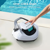 (2026 Upgrade) AIPER Seagull SE Cordless Robotic Pool Cleaner with 100 Mins Runtime, Powerful 1320GPH Suction,Smart Self-Parking, Pool Vacuum for Above Ground Pools up to 860 Sq.ft, Pearl & Cyan