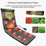 Full Body Heat Massage Mat with 20 Shiatsu Neck Kneading Heads, 9 Modes & Levels, Ultimate Muscle Relaxation Massager Cushion for Pain Relief & Stress Relief