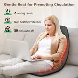 Vibration Back Massager with Heat, Massage Chair Pad with 10 Vibration Motors & 2 Heating Levels, Chair Massager Heycool