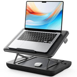 SAIJI Elevated Height & Tilt Adjustable Lap Desk, Laptop Stand for Bed