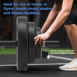 DERACY Barbell Weight Set, 43lbs Barbell Set Adjustable Olympic Weights, 6 Plates, 57.5 Inch Bar & Thick Foam Shoulder Pad, for Home Gym, Exercise, Lifting, Body Fitness, Workout to Build Muscle DERACY