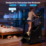 ERGOLIFE Stair Stepper Machine for Home Gym, Stair Climber with 25 Resistance Levels, 660 lbs Capacity, 7-Level Safety System, Natural Floating Step, Quiet Cardio Workout Machine with LED Touchscreen