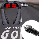 Neck Massager with Heat, Shiatsu Shoulder Massager, Electric Kneading Back Massager, Massage Pillow for Pain Relief Deep Tissue Mirakel