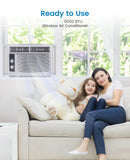 GarveeLife 5,000 BTU Window Air Conditioner - Cool up to 150 Sq. Ft. with Easy-to-Use Mechanical Controls and Reusable Filter, Perfect for Small Bedroom, Living Room, Home Office, White