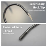 Dutiplus Telescopic Fish Gaff with Stainless Sea Fishing Spear Sharp Hook Tackle, Non-Slip Handle Thickened Aluminium Alloy Pole for Saltwater Offshore Ice Tool