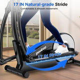 pooboo Elliptical Machine, Elliptical Exercise Machine with16-Level Resistance & Hyper-Quiet Magnetic Driving System, Elliptical Machine for Home with LCD Monitor&15.5IN Stride, 400LBS Weight Capacity