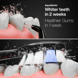 AquaSonic Home Dental Center PRO – Brushing & Flossing Made Easy – Brush & Floss – Power Toothbrush & Water Flosser – Whiter Teeth & Healthier Gums – Black Series Pro+Oral Irrigator