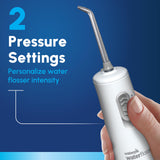Waterpik Cordless Express Water Flosser, Battery Operated & Portable for Travel & Home, ADA Accepted, Waterproof for Shower Use, White WF-02, Packaging May Vary