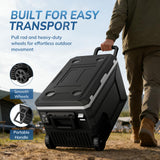 Antarctic Star 12 Volt Refrigerator,68QT(64L)Electric Cooler Compressor, -4℉~68℉ Portable Refrigerator,Car Fridge 12/24V,BLACK