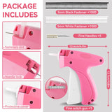 Portable Stitch Gun for Clothes, 1000 White & 1000 Black 5mm Fasteners