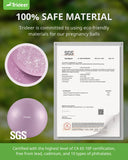 Trideer Pregnancy Ball Birthing Ball, 1.7mm Extra Thick Yoga Ball for Maternity, Labor Birth, Exercise, Physio, Recovery Guide & Baby Memory Book Included, 440LB Anti-Burst & Non-Slip Stability Ball Trideer