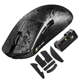 ATTACK SHARK R11 Ultra 8K Carbon Fiber Wireless Gaming Mouse,PAW3950MAX 42K DPI Sensor,49g Superlight Ergonomic Computer Mice with Tri-Mode,70M Switch Cloud Driver for Win/Mac/PC Gamer,Ink Blade&Tape