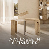 Mobili Fiver, Easy, Extendable Console Table with Extension Leaves Holder, 17.7(120.1) x35.4 in, Oak, for 4-12 People, Space Saving Dining Table for Entrance, Living Room, Italian Furniture