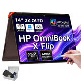 HP OmniBook X Flip 14 2-in-1 Laptop, 2K OLED Touchscreen, Ryzen AI 5 430