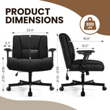 OFIKA Criss Cross Chair with Wheels,Cross Legged Office Chair