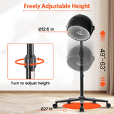 Hooded Hair Dryer, 1500W Standing Hair Dryer with Time Settings, Touch Controls, 3 Temperature Modes, Height Adjustable Ionic Hooded Dryer on Wheels, Sit Under Hair Dryer Bonnet for Home or Salon Use