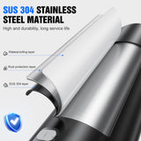 Fantictas Automatic Foaming Soap Dispenser Touchless, Stainless Steel 11.5 oz 3 Levels Adjustable Hand Soap Dispenser with Rechargeable Sensor Pump for Kitchen & Bathroom Liquid Soap,Black