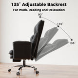 Big and Tall Office Chair, Flip Armrests for Pets & Cross Legged Sitting