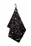 SKIVE Golf Premium Magnetic Golf Towel | Super Strong Magnet (Black w/White Drip)