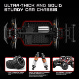 YESHIN 1:14 Scale RC Cars for Adults, 4X4 Waterproof Off-Road Remote Control Truck with 2 Rechargeable Batteries, 40km/h Waterproof Electric Vehicle for Snow, Sand, Beach & Rocky Surfaces