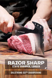 Dalstrong Obliterator Meat Cleaver Knife 9 inch - Wood Stand & Sheath - Resin & Wood Handle Thick Butcher Knife - 9CR18MOV Carbon Steel - Valhalla Series - Heavy Duty Chopping Knife Chef's Knife