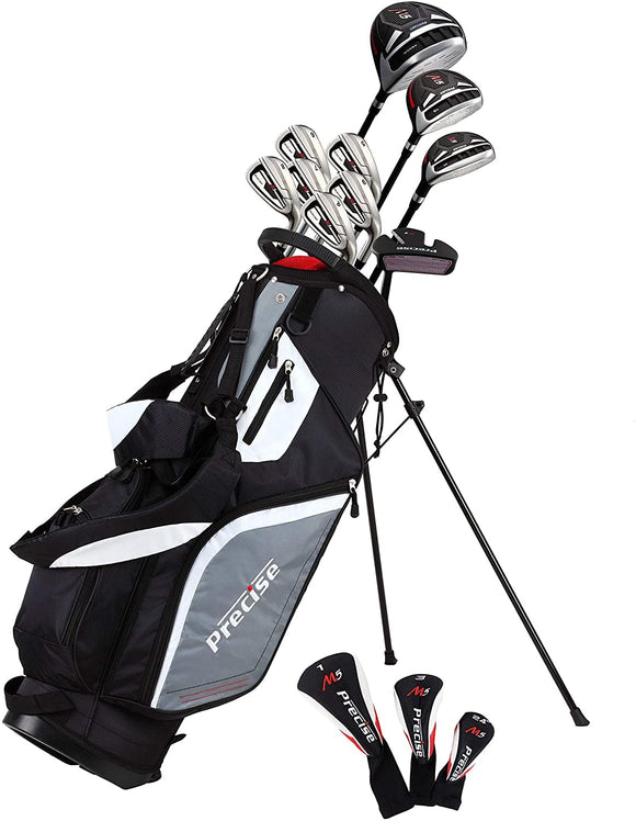 Precise M5 Men's Complete Golf Clubs Package Set Includes Titanium Driver (Left Hand Tall Size +1