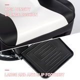 OmySalon Classic Barber Chair Reclining Hair Salon Stylist Chair All Purpose, Heavy Duty Hydraulic Pump, Adjustable Headrest, Tattoo Barbershop Beauty Spa Equipment