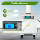 Ultrasonic Industrial Humidifier, 3kg/H Commercial Air Humidifier Sprayer Agricultural Automatic Mist Cooling Whole House Machine, 10L Large Volume for Warehouse Greenhouse Garden Industrial