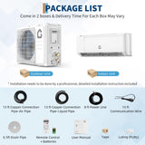 GarveeHome SEER 21 18000BTU 230V Mini Split Air Conditioner | Energy-Efficient Inverter AC System with WiFi, Remote Control & Easy Installation Kit for Rooms Up to 1250 Sq.Ft