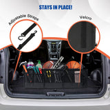 MOJIOO Large Trunk Organizer with Removable Cooler Bag-Collapsible Multi Compartments w/Foldable Cover MOJIOO