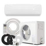 Manastin 18000BTU Mini Split Air Conditioner & Heater with Inverter, 19 SEER2 230V Energy Saving AC Unit Cools Rooms up to 1250 Sq. Ft, Complete Installation Kit,White