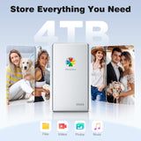 iDiskk 4TB MFi Approved iPhone External Hard Drive for iPhone iPad Android