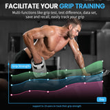 TIPRE 396lbs/180kg Grip Strength Tester, Digital Dynamometer With LCD Display, Adjustable Hand Grip Training Gauge, Exercisers for Sports Home School Use - Gray