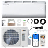 Albott 24000 BTU Mini Split Air Conditioner Heat Pump, SEER2 21, 208-230V, Inverter AC with Wi-Fi Smart Control, Voice Assistant, Self-Cleaning, Cools up to 1500 Sq. Ft.