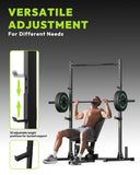 HANDBODE Power Cage with Pull Up Bar, Multi-Functional Squat Rack for Home Gym, Heavy Capacity Adjustable Power Rack Fit 6 FT, 7 FT Barbell, Weightlifting, Strength Training, Bench Press, Fitness