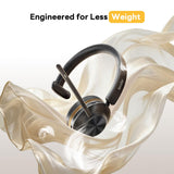 XocvDuy Bluetooth Headset, Wireless Headset with Mic for Work, Bluetooth 5.3, Wireless Headphones with AI Noise Cancelling Microphone (Clear Calls & Mic Mute), USB Dongle, for Computer/PC/Laptop/Zoom