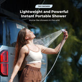 FLEXTAILGEAR Tiny Shower Portable Shower for Camping, Rechargeable Camping Outdoor Shower, Portable Shower Pump for Hiking, Waterproof Outdoor Camp Pump, Car wash, Pet Cleaning, Beach Vacations