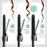 MINT REVAMP X-Long Barrel 1.25 Inch Curling Iron — Easier & Faster Styling for Long Hair | Truly Ionic Even Heat Ceramic Curling Iron 1 1/4 Inch | Professional Optimized Clamp for Smooth Salon Curls