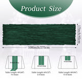 10 Pack Emerald Green 17 x 108 Inch Cheesecloth Table Runner - Boho Gauze Sheer Fabric for Wedding Baby Shower Party Home Decor