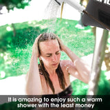 suvast Solar Showers,3rd Generation Outdoor Shower Bag,A Model of Durability,4 Gallon/15L- Portable Shower for Camping,Camp Shower kit with hot Water.