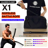 Calories Planet X1 Ropeless Battle Rope for Home Gym, HIIT Workouts, Low-Impact Cardio Training Calories Planet