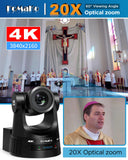 FoMaKo 4K 60fps NDI PTZ Camera, Supports NDI HX3 4K 60fps Output