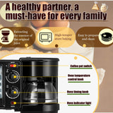 Breakfast Center 4-in-1 with Coffee Maker, Non-stick Skillet, 7L Toaster Oven and Dual Heating Elements, Compact Kitchen Appliance for Apartments and Dorm Living