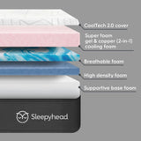 11" Cooling Memory Foam Mattress, First Edition, Medium Firmness, Queen Size by Sleepyhead
