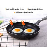 Highly Rated Large Egg Ring 3.5 Inches 2 PCS - Egg Rings for Frying with Oil Brush, Fried Egg Mold Egg Mcmuffins Makers Round Egg Circles