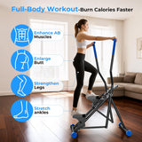 OWLSKY Stair Stepper Vertical Cardio Exercise Climber Stair-Master for Exercise at Home Full Body Workout Machine with Handlebar 330LBS Load with Adjustable Step Range Pedals