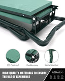 Garden Stool and Kneeler, Foldable Gardening Bench with Tool Bag Pouch EVA and Garden Gloves, Garden Kneeler and Seat Gardening